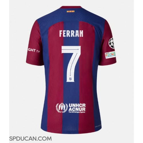 Muški Nogometni Dres Barcelona Ferran Torres #7 Domaci 2023-24 Kratak Rukav